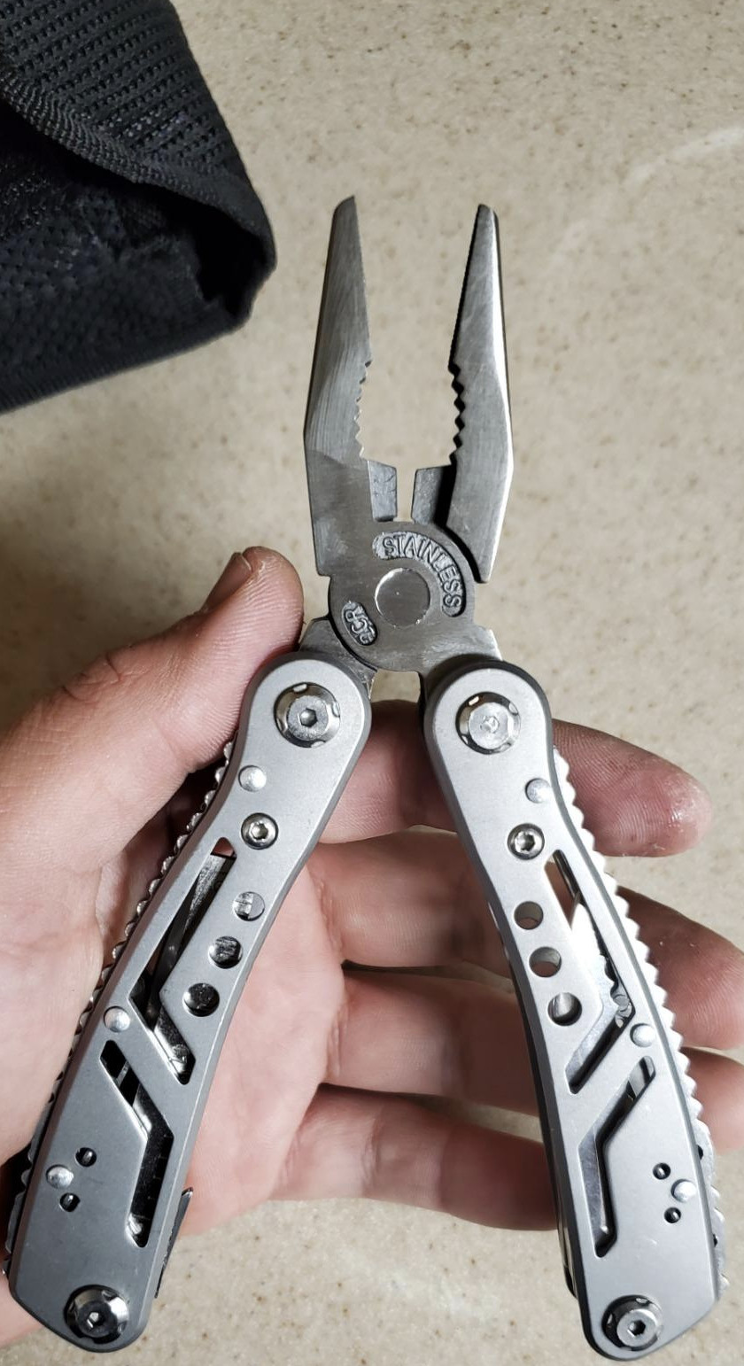 Multitool 24 In1 Mini Tools Knife Pliers +11 Bits Multi Tool All in One St.Steel