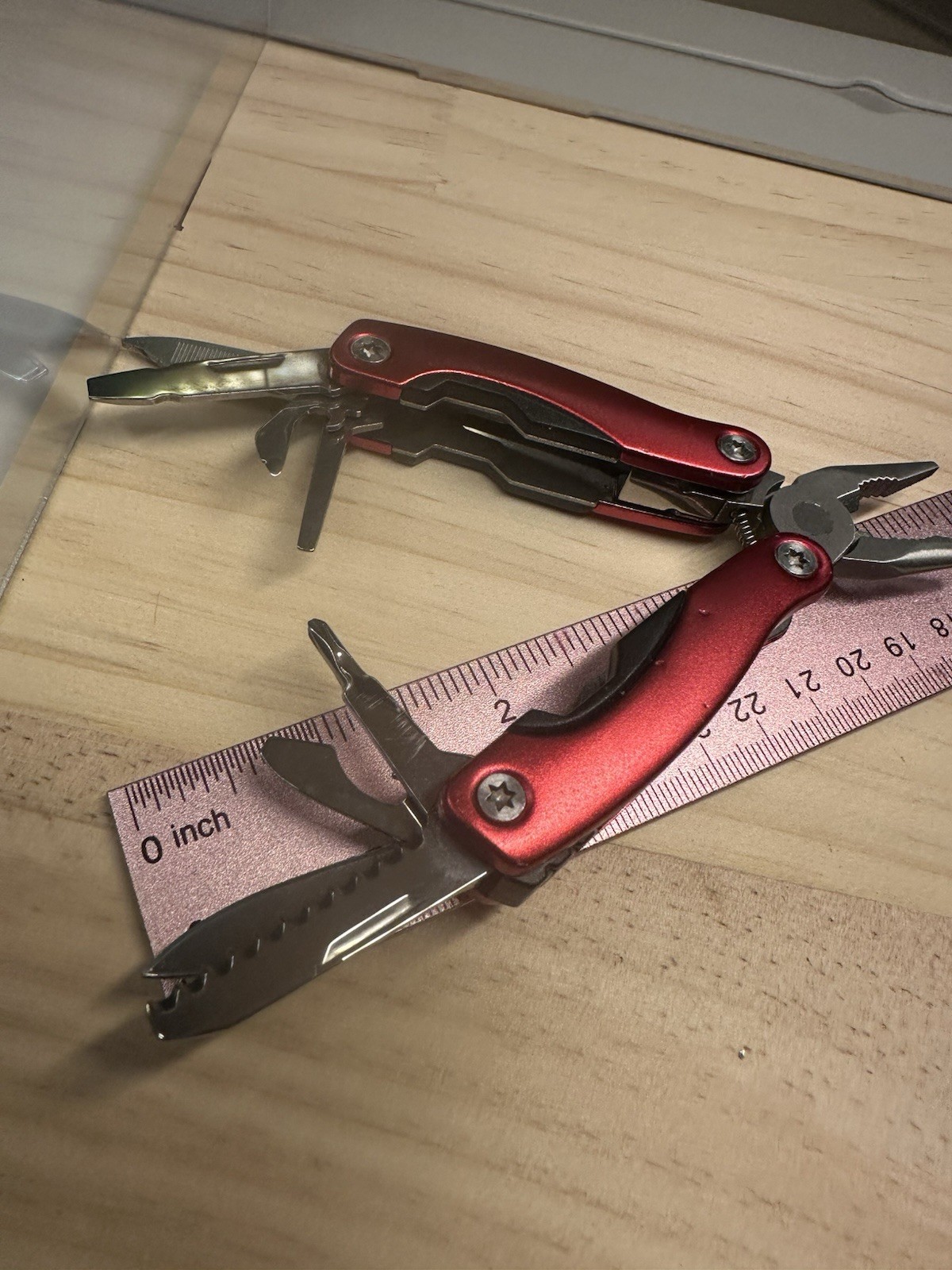 Traveler Stainless Steel 9 In 1 Multitool Plier Survival Camping 3” Closed Tool