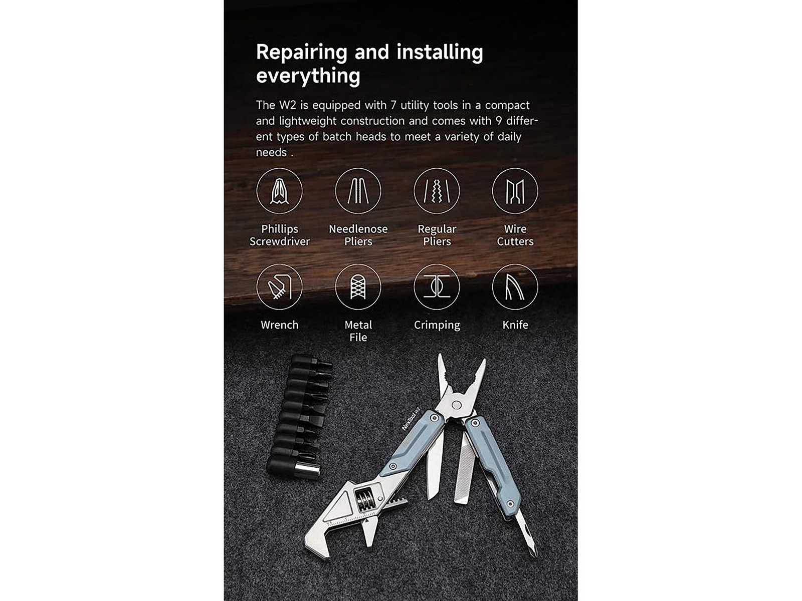 NexTool W2 Wrench Multi Tool
