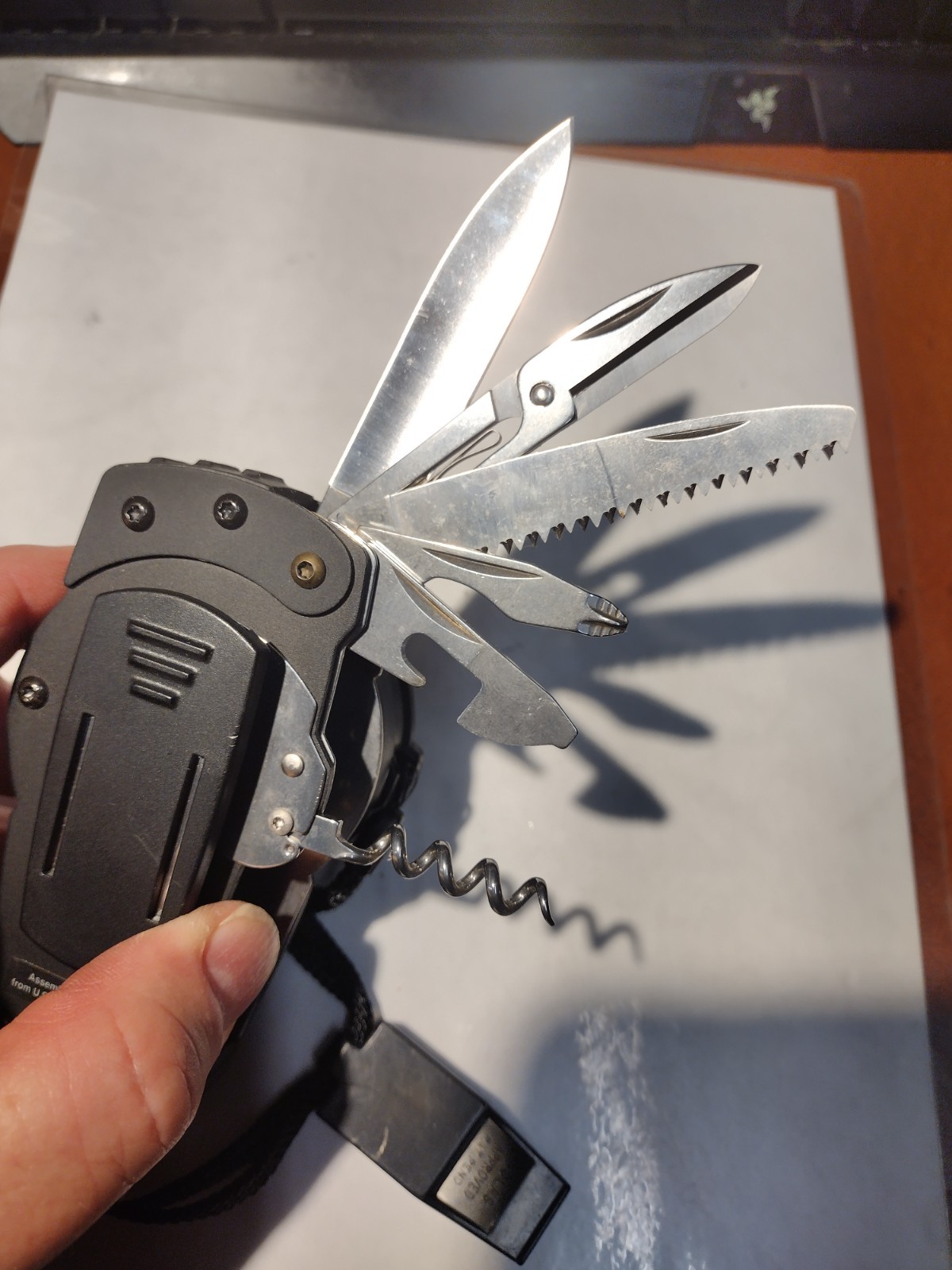Schrade Tough Navitool Survival Multi-Tool & Compass Assembled USA For Hiking