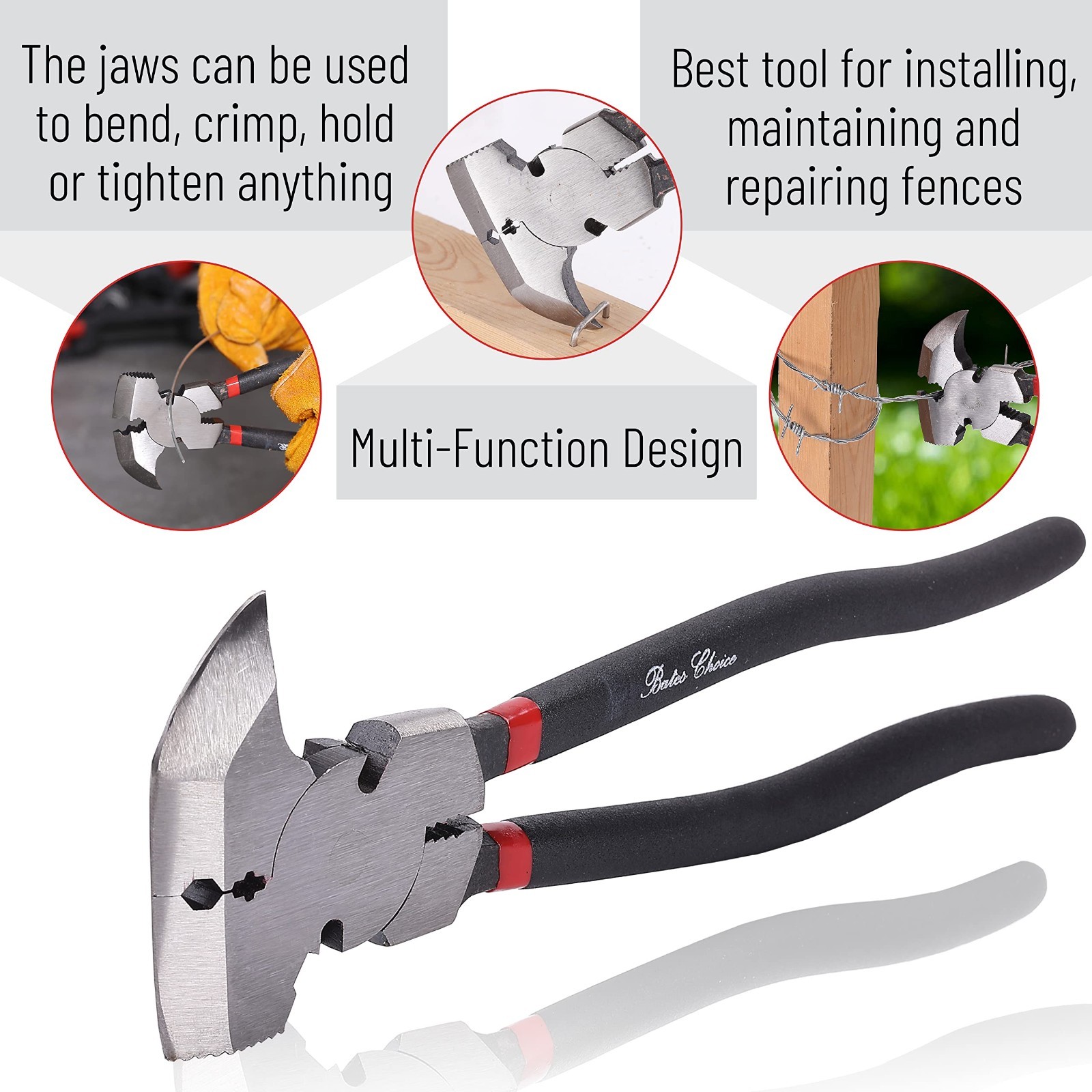 Multi-Plier Fence Tool, Nail & Staple Puller, Cutting Pliers – Versatile Hand To