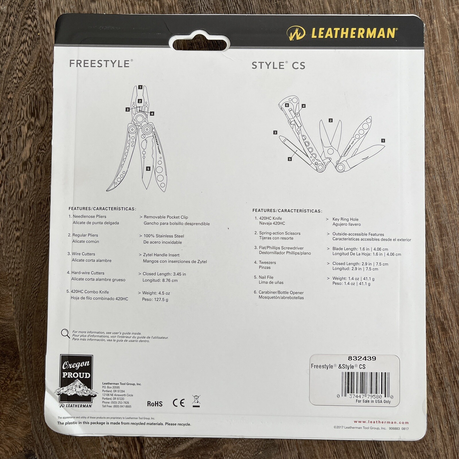 Collectible, Leatherman Freestyle and Style CS multitools. Discontinued