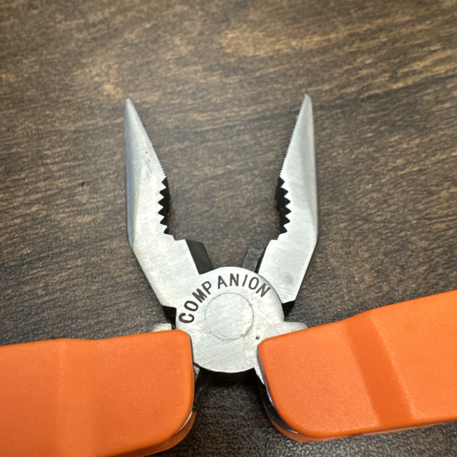 Orange Companion 10 in 1 Multi-Tool – Folding Pliers, Blades, Screwdrivers, Saw