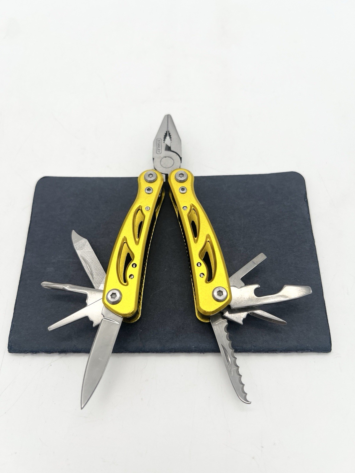 Stanley STHT0-70648 Mini Multi Tool Pliers Folding EDC Knife Screwdriver Yellow