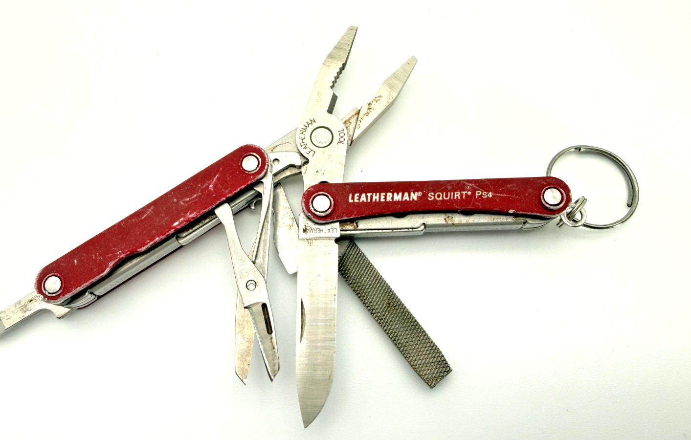 Leatherman Squirt PS4 Multi-Tool – Red – Discontinued Model Vintage Made in USA