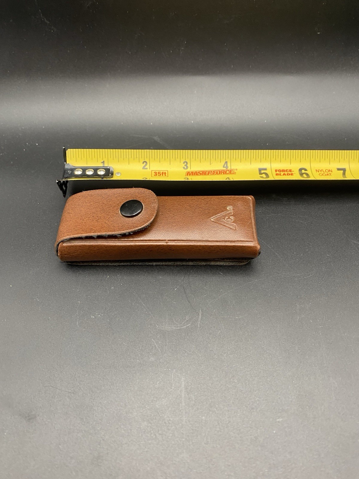 VTG American Camper Stainless Steel Multi Tool Foldable W Brown Belt Case Sheath