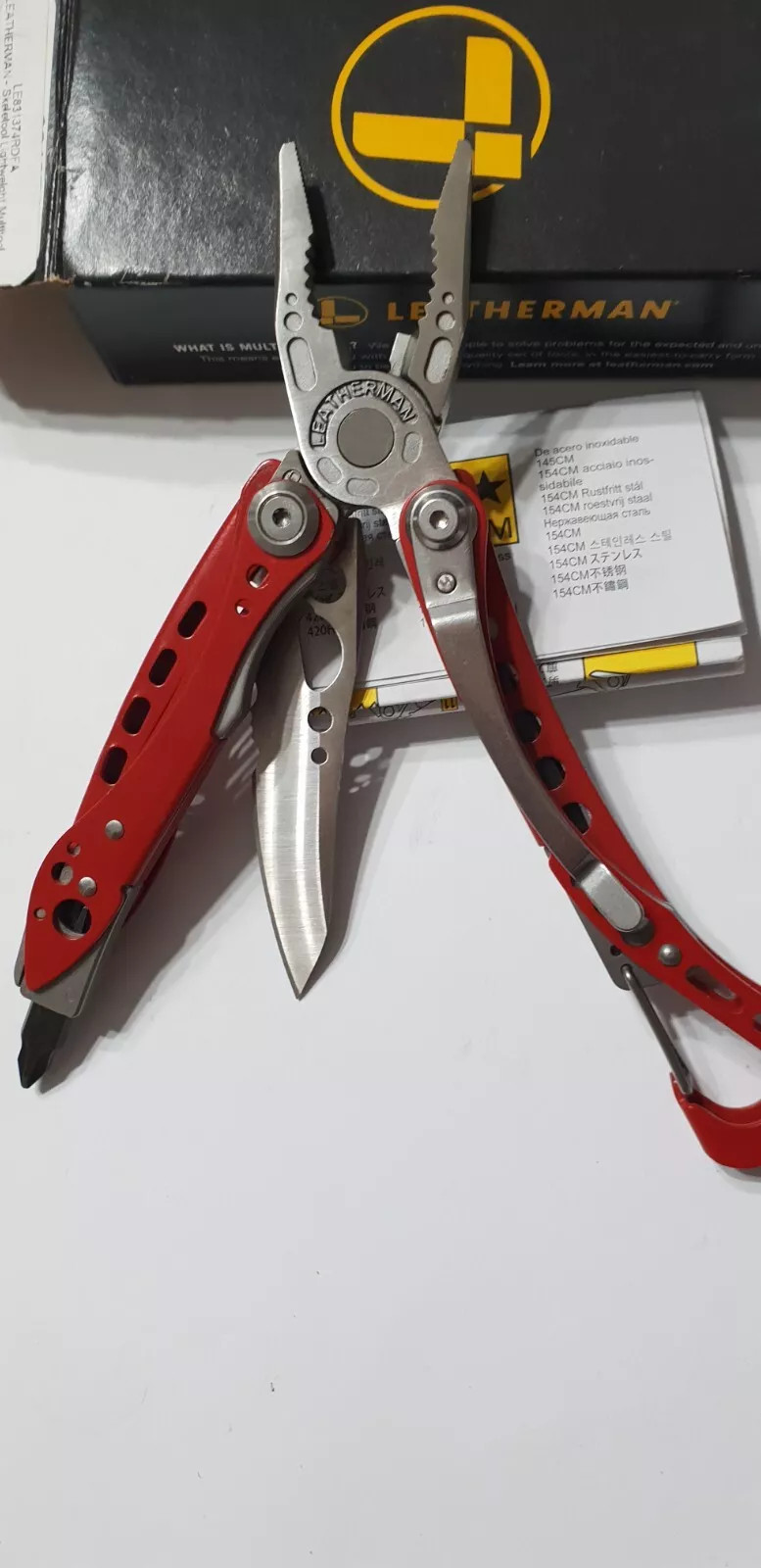 🔥 Leatherman Skeletool New Retired Rare Red (Not Rx) Limited Edition Very Rare