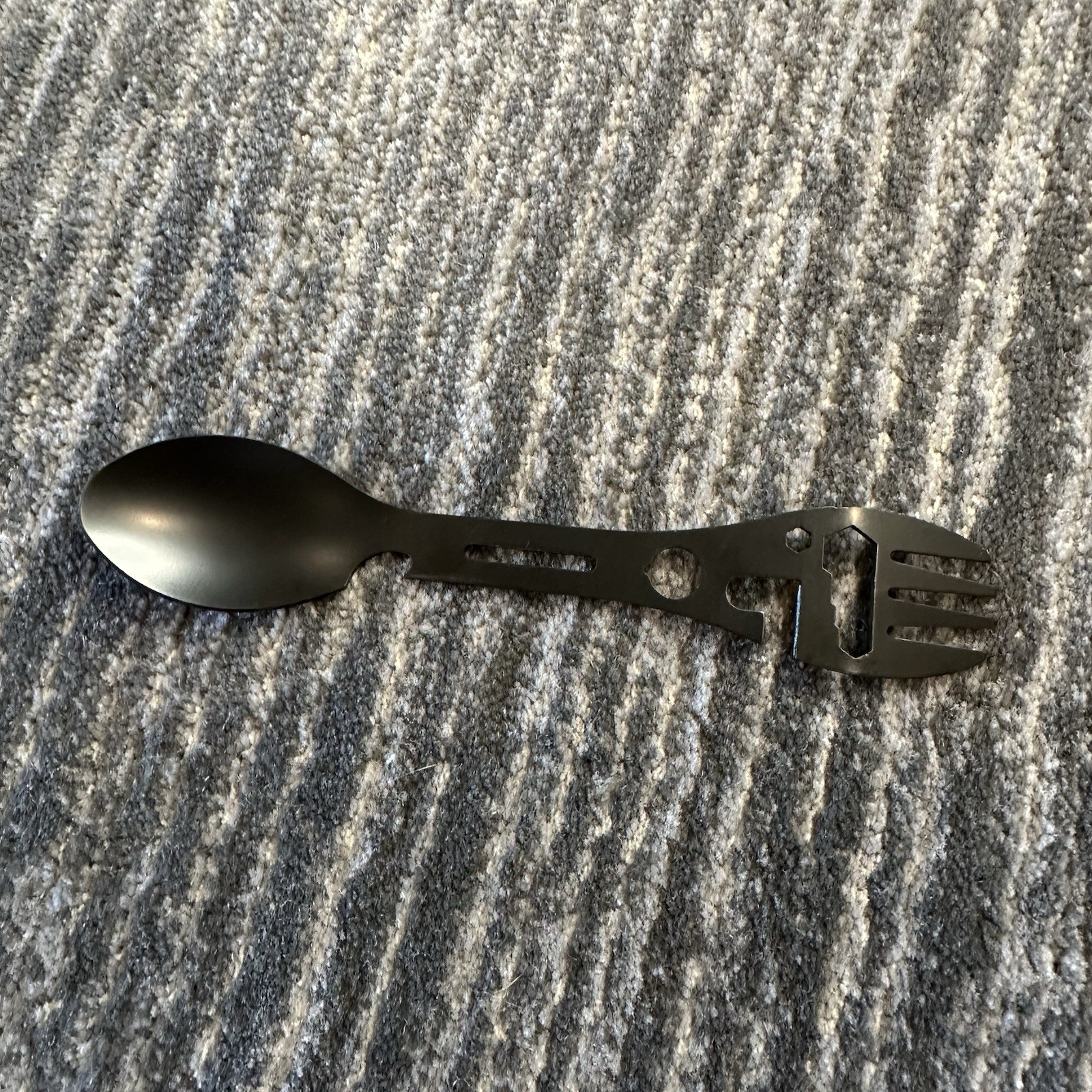 Stainless Steel Spork 10 in 1 Camping Utensil Knife Spoon Fork Bottle Can Opener