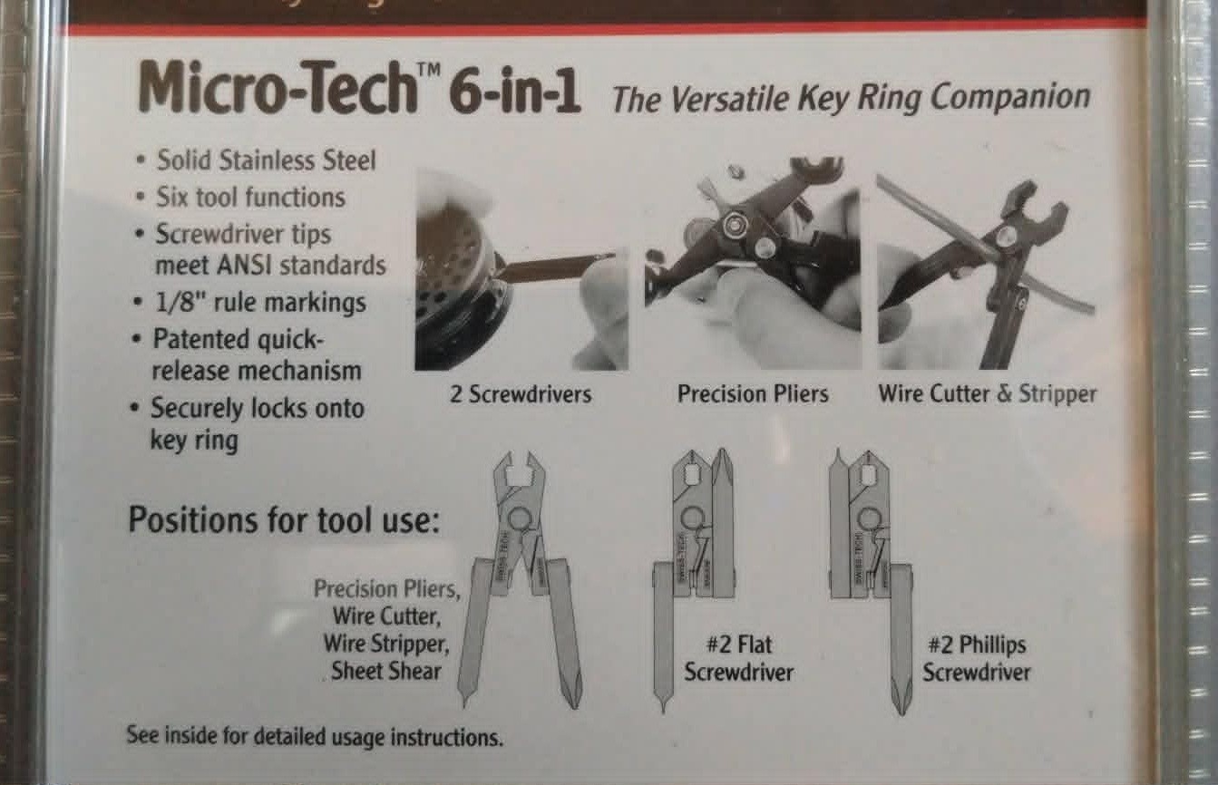 Swiss Tech MTCSS-1 Micro-Tech 6-in-1 Patent 5.491.856 New Clearance Sale
