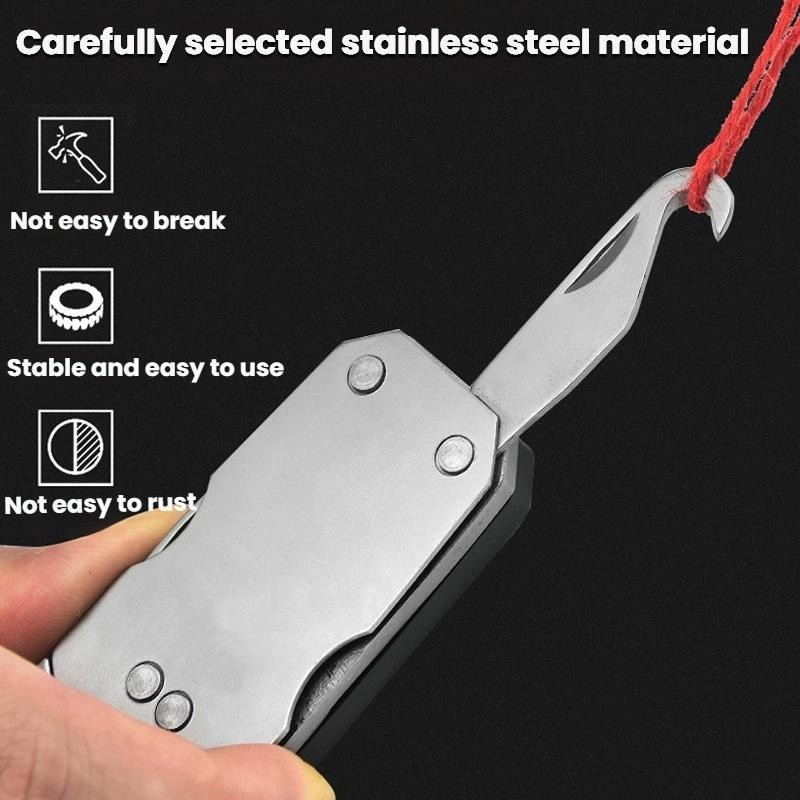 Destornillador Hexagonal 8 en 1 – Herramienta EDC Plegable con Llave de Acero