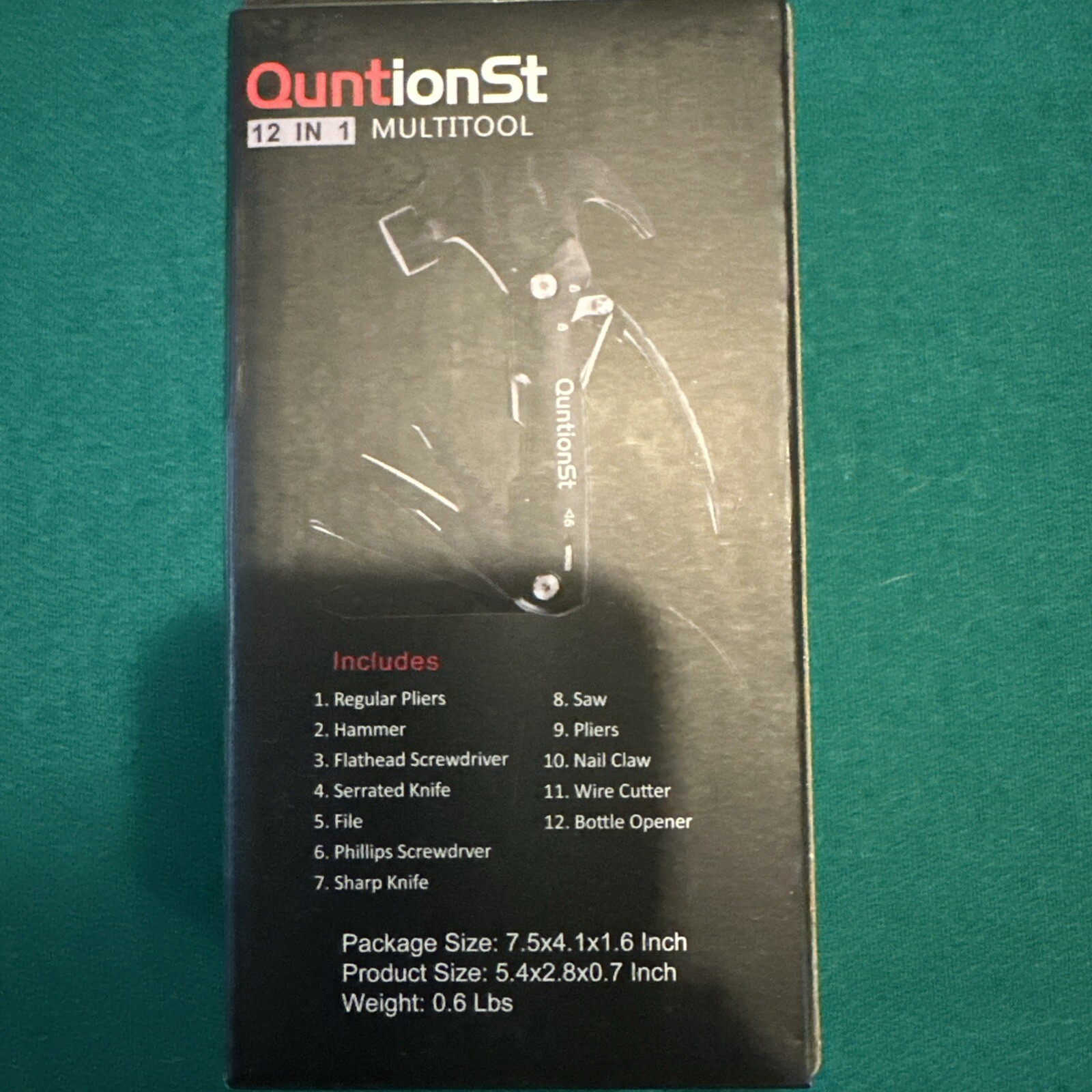 QuntionSt 12-in-1 Multitool with Hammer – Compact and Versatile Tool