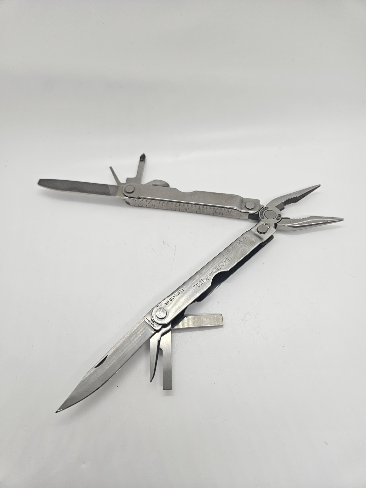 Vintage 1994 Leatherman, Marlboro Country Multi Tool Knife with Leather Sheath