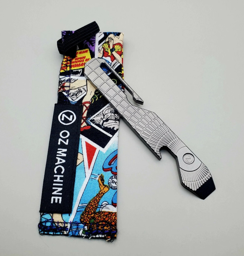 OZ Machine Co. Titanium Pry Bar – Milled Rare! USA Custom Made