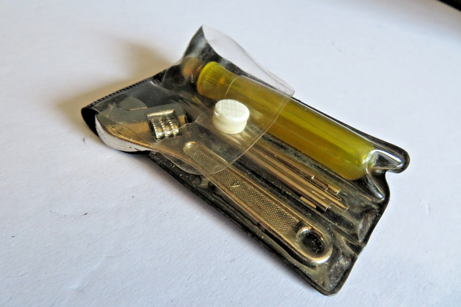 VINTAGE Pocket Tool Kit Multi-Tool Set Crescent® Wrench Screwdriver Phillips Awl