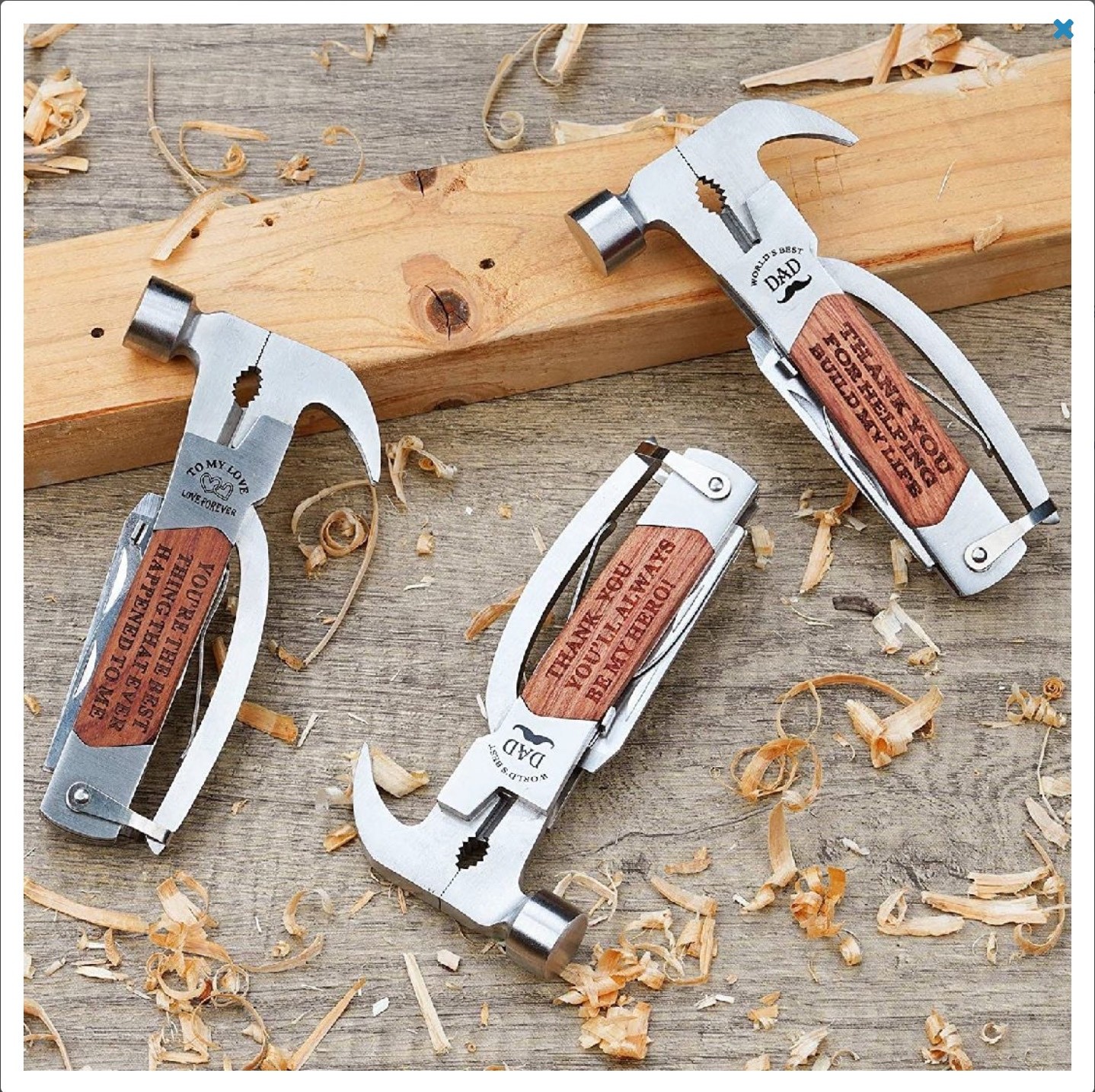 14-in-1 Multi Tool Hammer Pliers S/Steel Survival Pocket Tool Gift for Dad/Husba