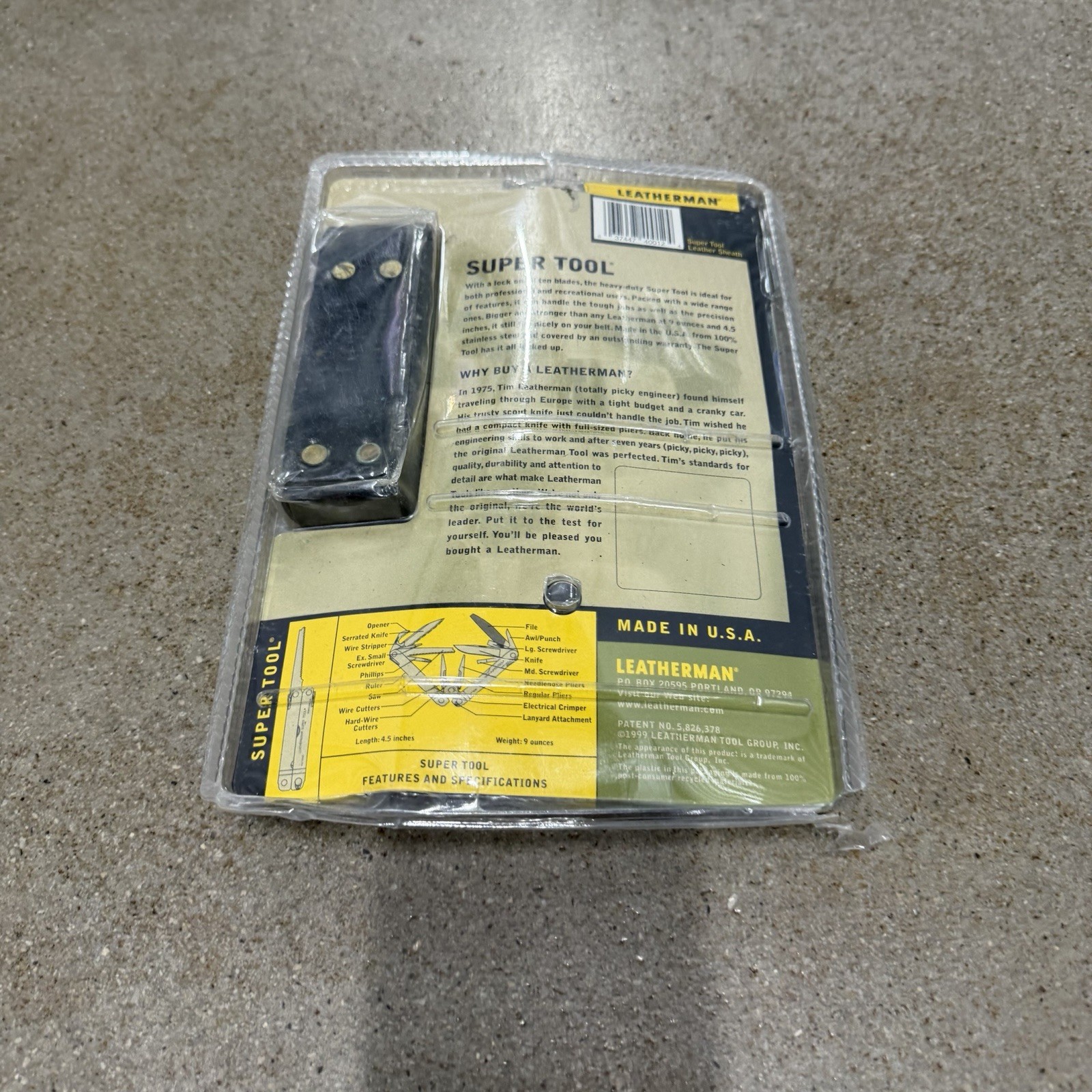 Collectible ‘00 Leatherman Original Super Tool Multitool Sheath Sealed
