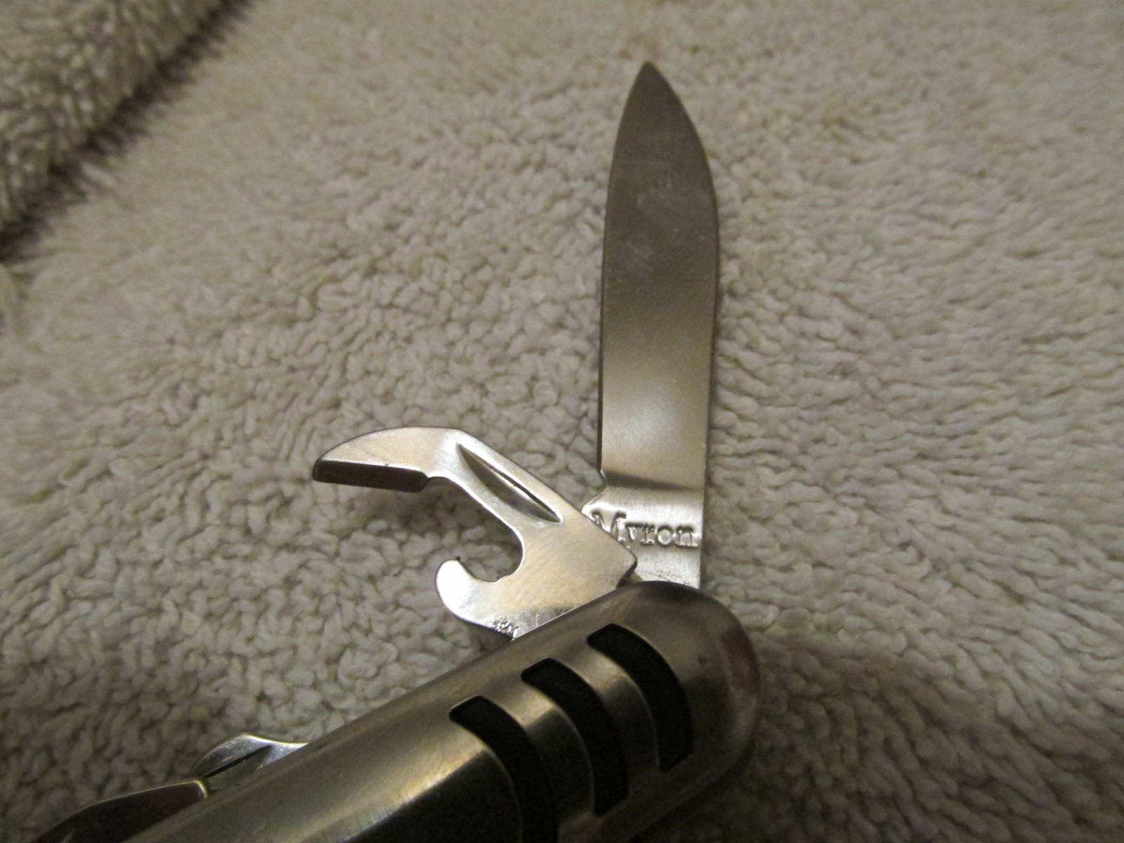 Vintage Myron Multi Tool Utility Pocket Knife 7 Tool Silver / chrome