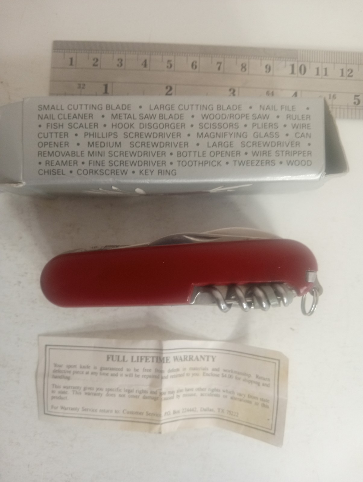 ROYAL CREST 27 Function SKA13 Pocket Knife, Stainless Steel