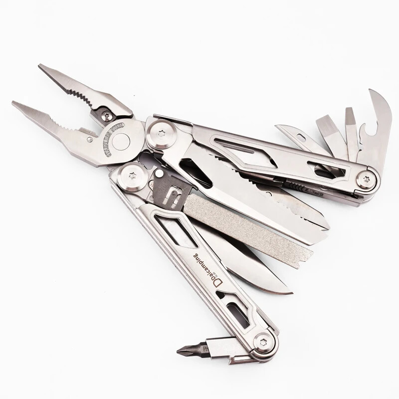 Daicamping DL30 Multi Tool Folding Pocket Knife Sheath Scissors Screw Pliers Can