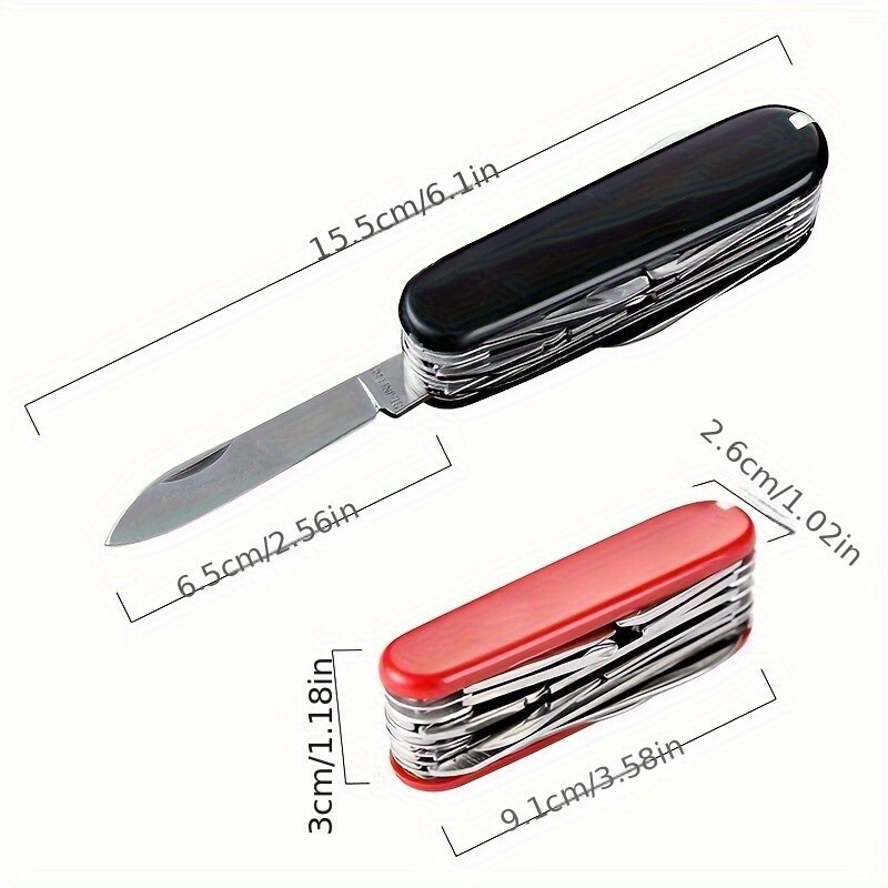 17 in 1 multifunctional tool, outdoor survival tool, classic folding knife