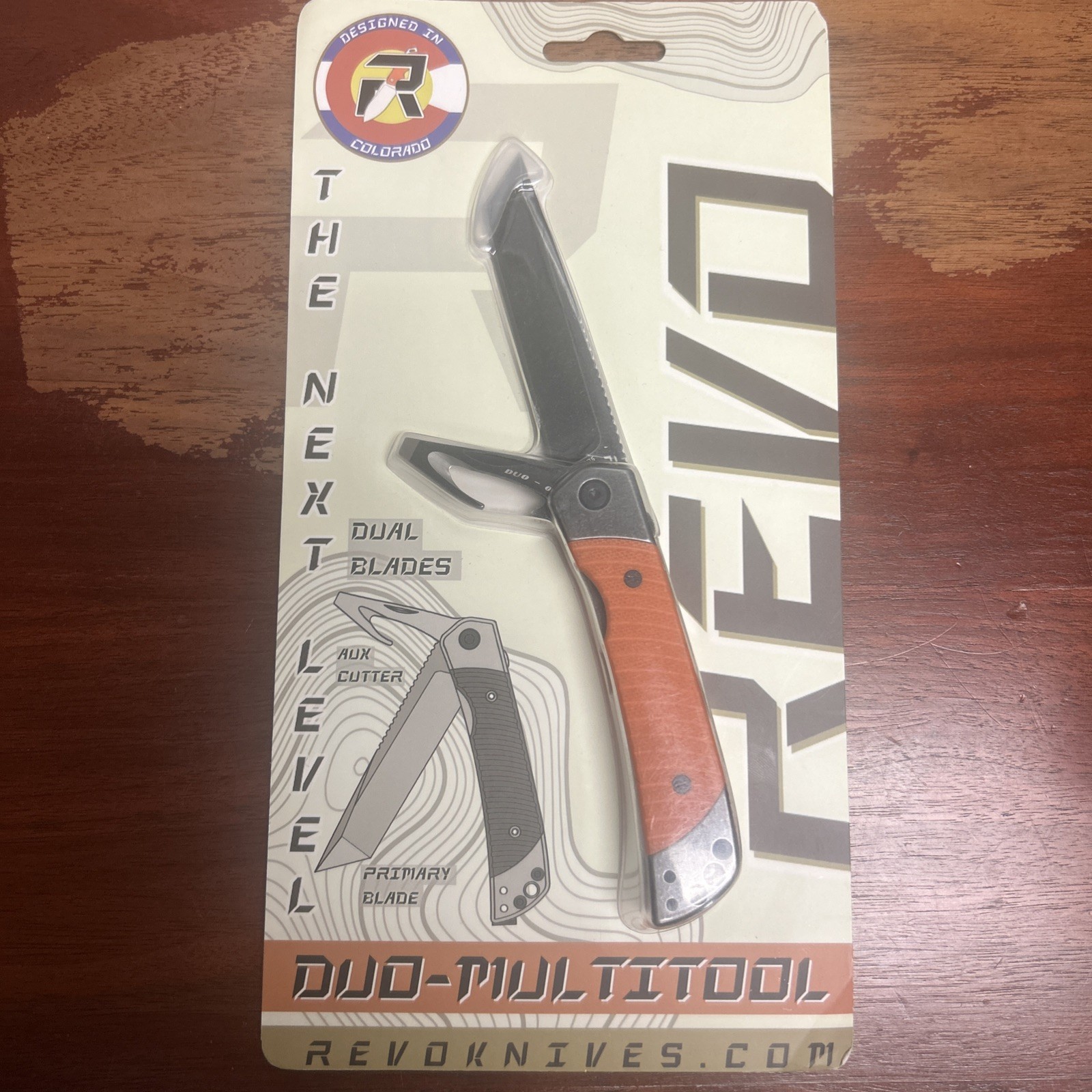 Revo Duo Multitool Knive Tanto Blade With Aux Cutter