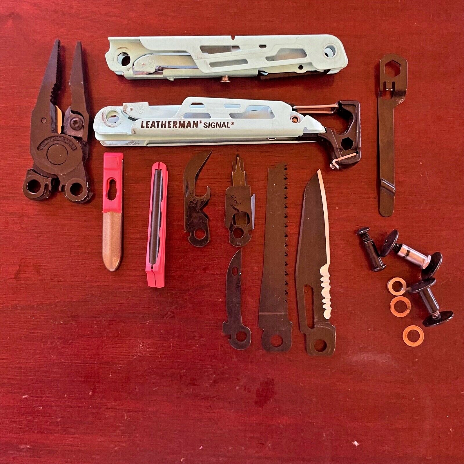 NEW AQUA Leatherman Signal parts: One (1) part for Repairs or Modifications