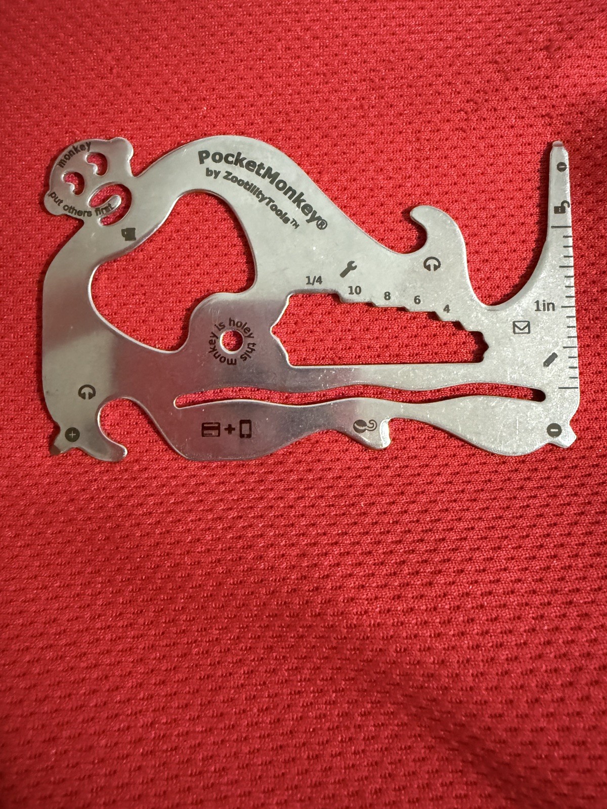 Never Used Zootility Tools Pocket Monkey Flat Multi Tool Stainless Steel