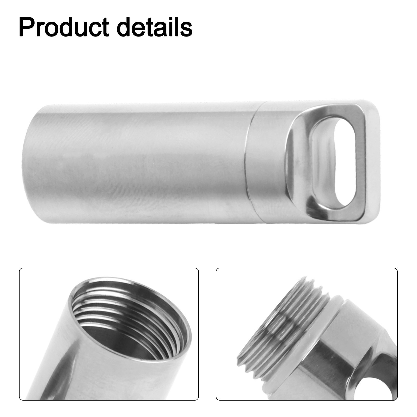 Outdoor Sports Container 9mm 13mm 17mm Connect To Keychains For Storing Medicine