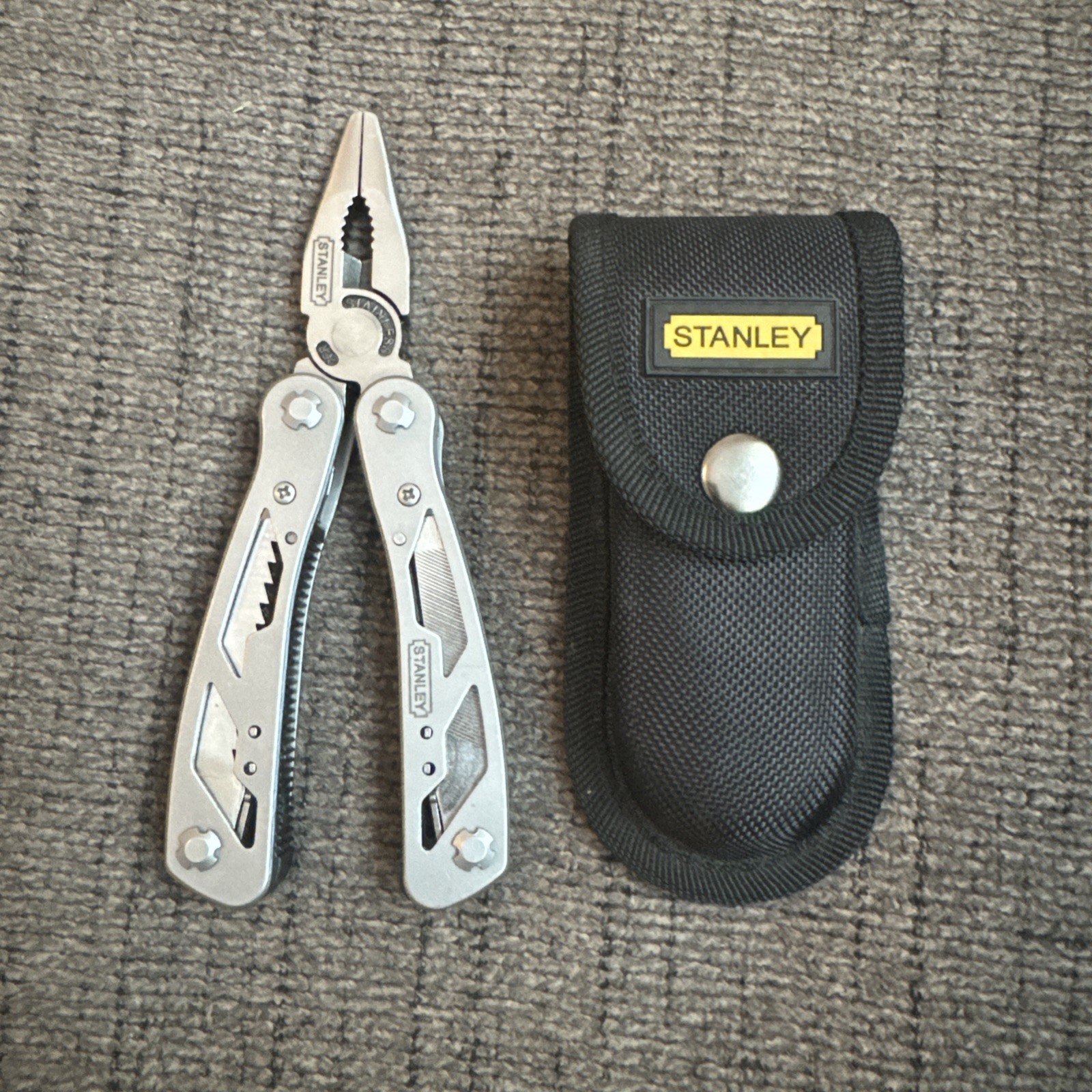 Stanley Stainless 12-in-1 Multi Tool 2CR Pliers Knife Screwdrivers File Survival