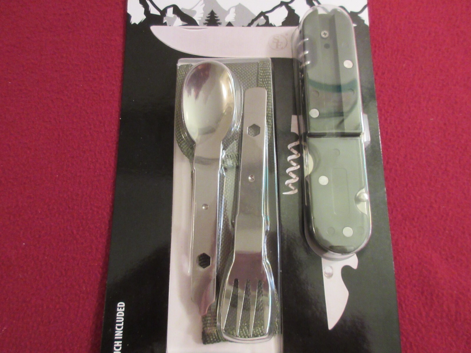 6-IN-1 Camping Multi-Tools with Carrying Case Factory sealed New