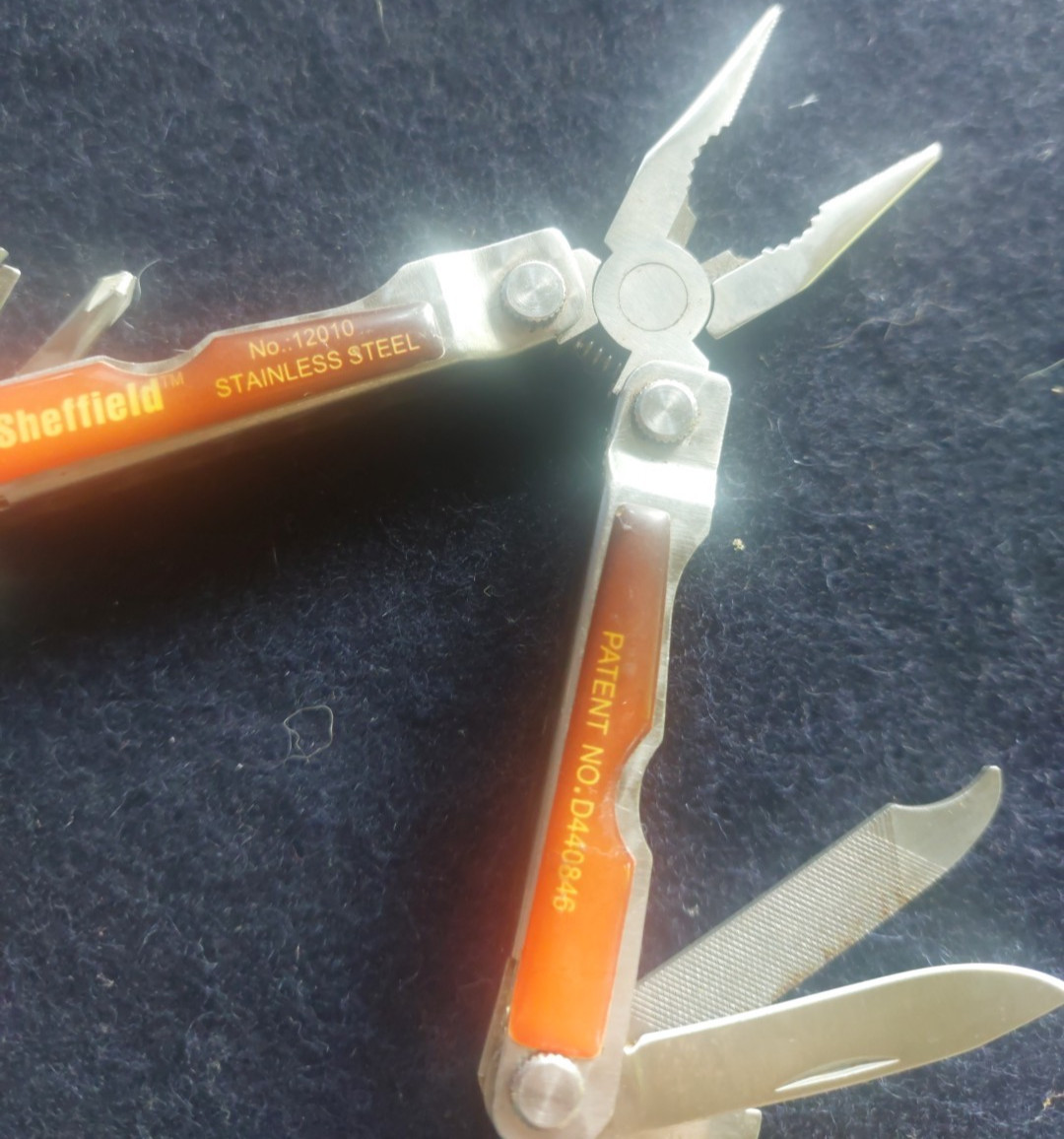 Sheffield Mini Multi Tool 9 in 1 Knife Pliers Saw Screwdriver scissors