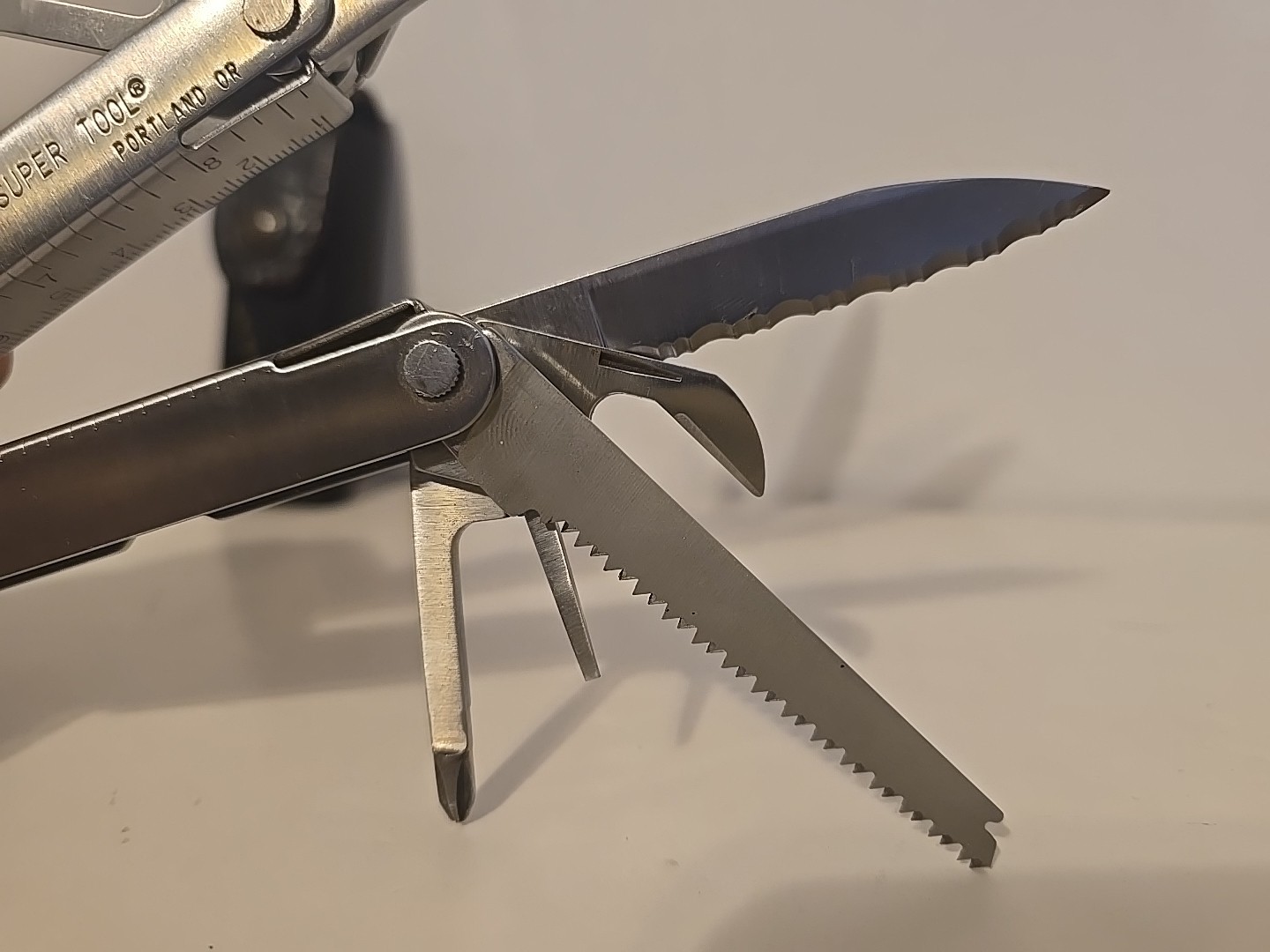Vtg Leatherman Tool Patent Pending USA Stainless Steel Multi-Tool & Sheath