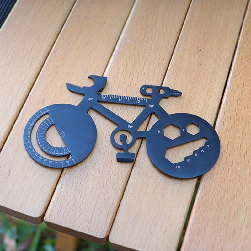 Multifunctional Stainless Steel Bike Card Tool with Bottle Opener Screwdriver