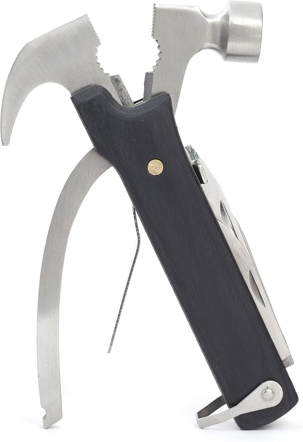 10 in 1 Pocket Compact EDC Gear Equipment Stainless Steel Multi-Tool White Wood