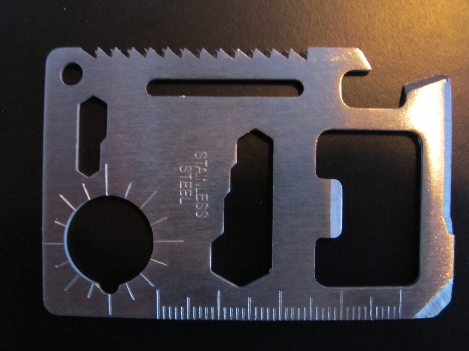 10 Qty 11 in 1 Tactical Camping Utility Credit Card Sized Pocket Knife Tool Kit
