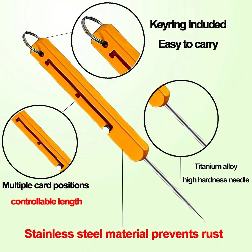 Portable Titanium Toothpicks Pocket Toothpick Metal Toothpick Holder Outdoor Pic