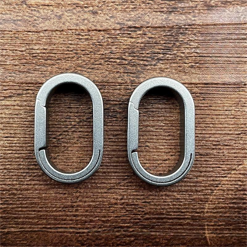 Pure Titanium Split Key Rings Keychain Split Rings Keyrings