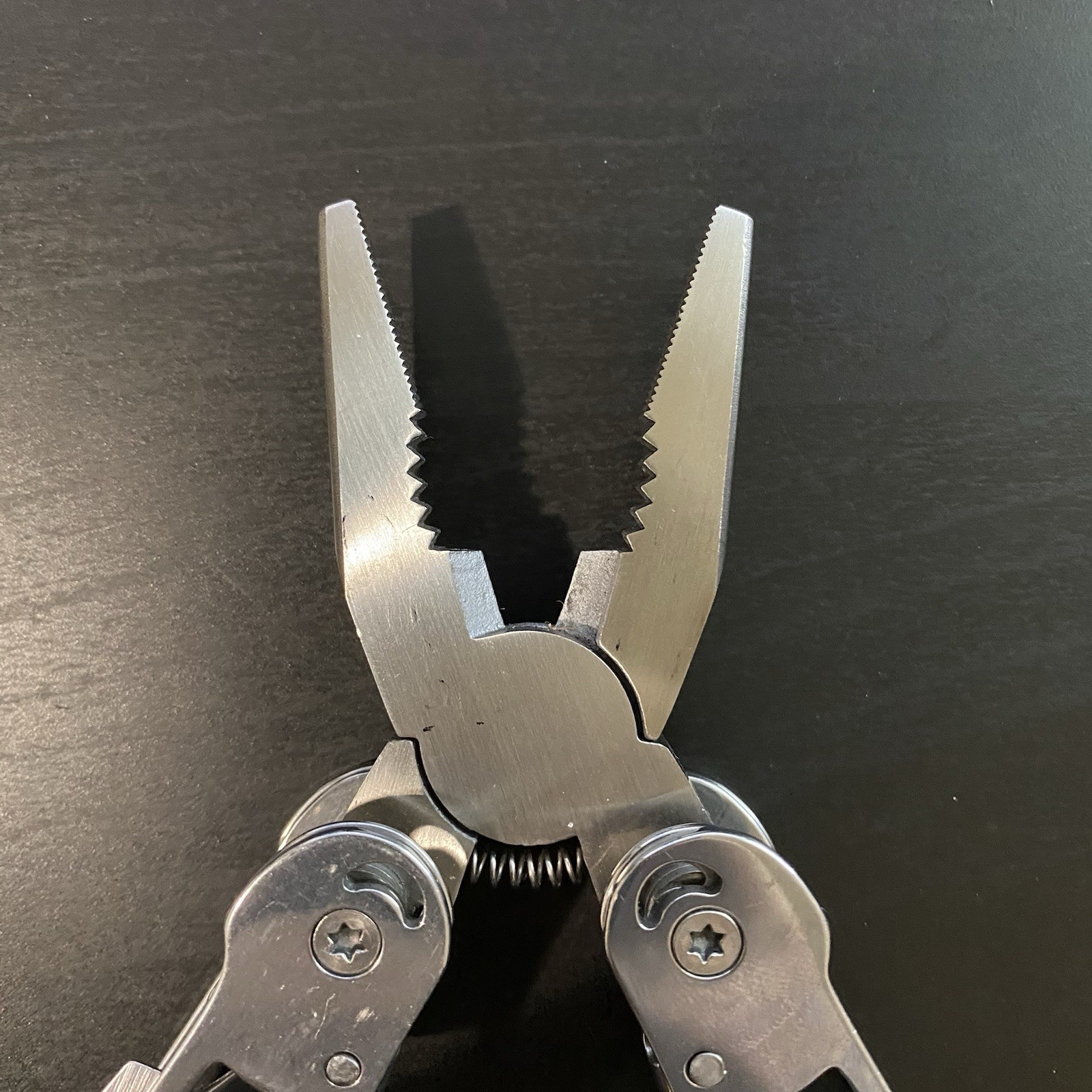 PRO-4 TACTICAL 9-in-1 Multi-Tool Silver Black Stainless Steel With Sheath