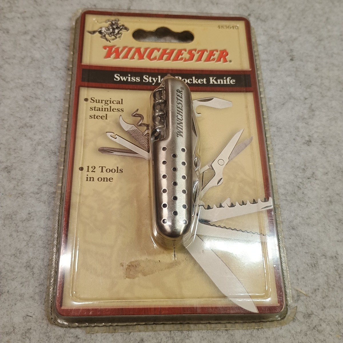 Winchester Surgical Stainless Steel 12 Tools In One Swiss Style Pocket Knife NEW