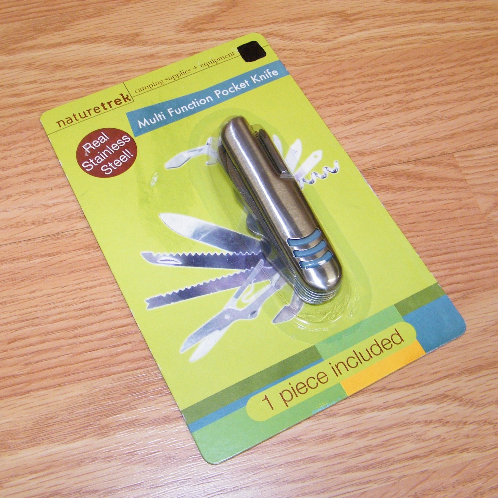 Naturetrek Camping Supplies Multi Function Stainless Steel Pocket Knife **NEW**