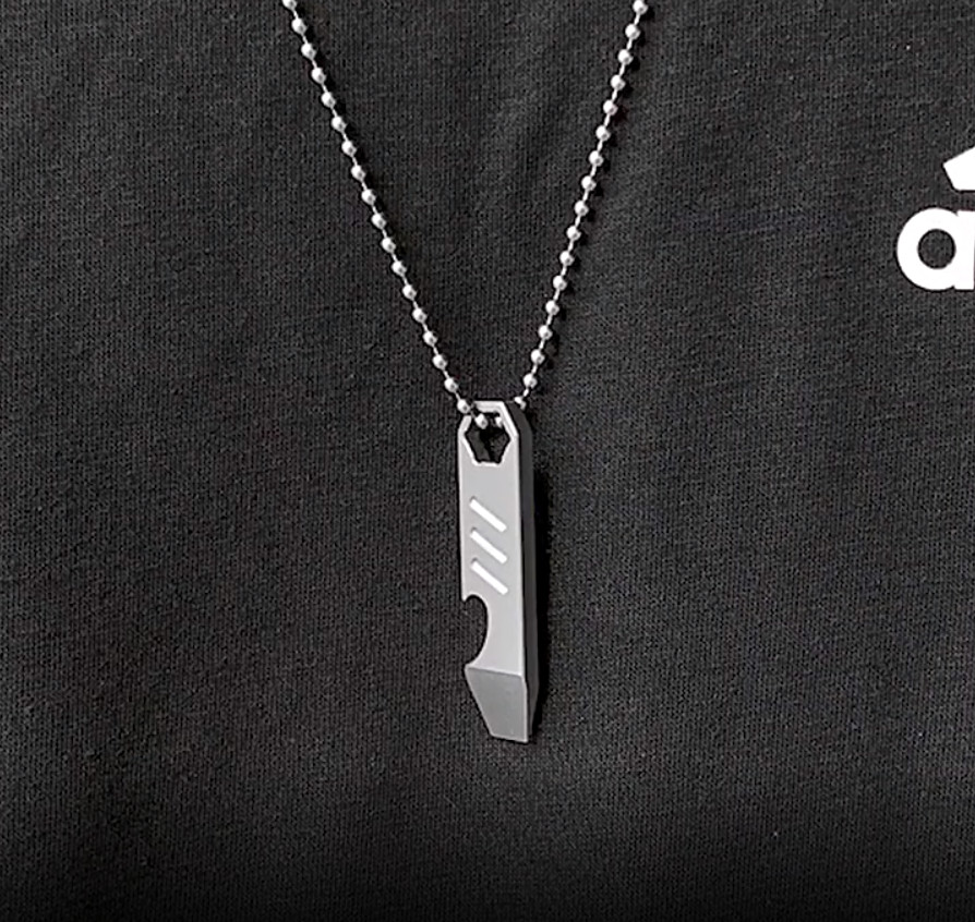 Hot Mini Titanium Alloy Keychain Multi Tools Pry Bar EDC Crowbar Bottle Opener