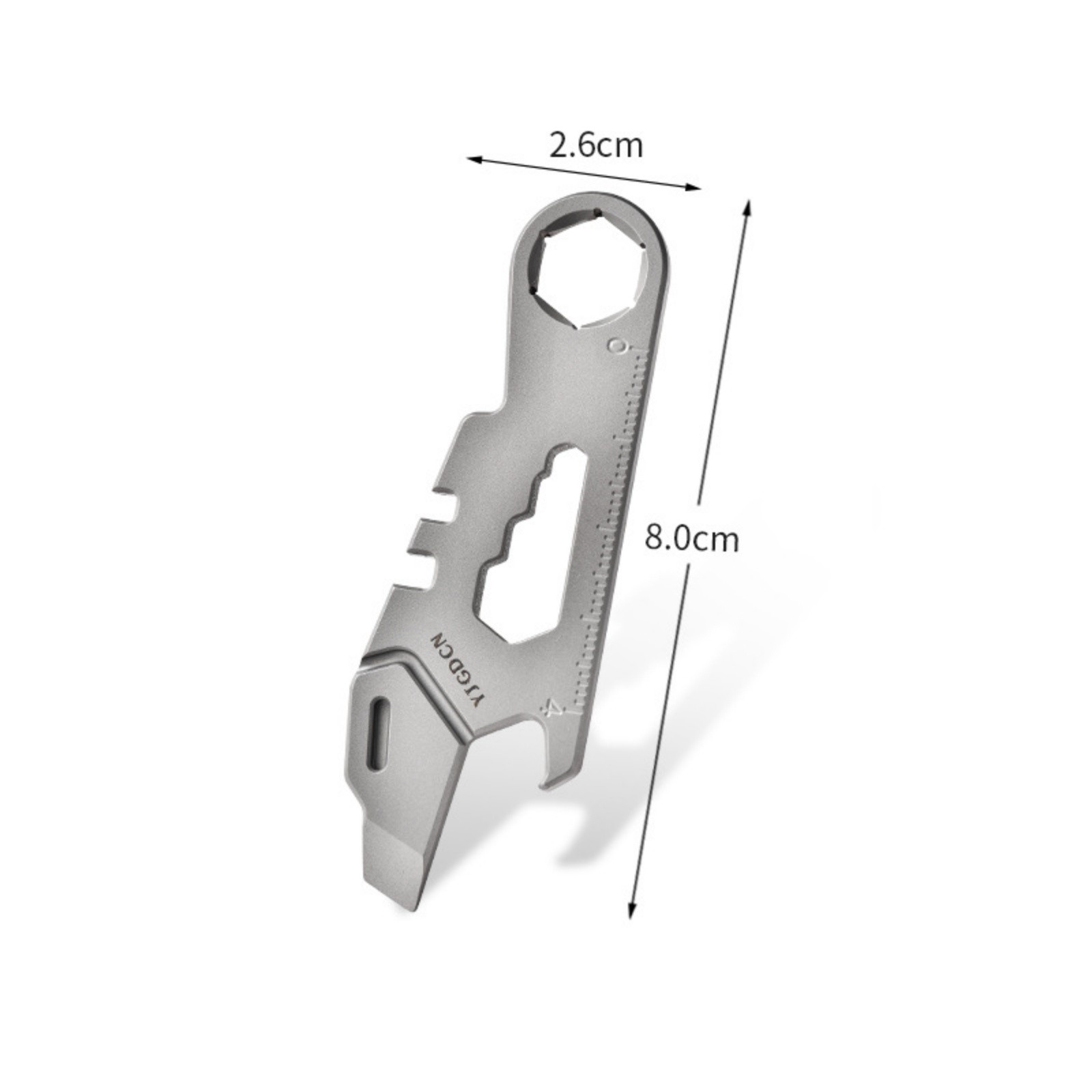 Titanium Alloy EDC Multi-Tool Pry Bar Bottle Opener Wrench Outdoor Gear Portable