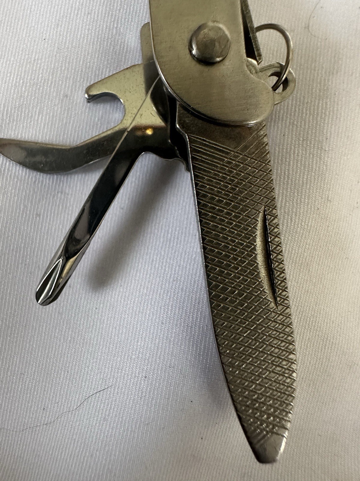 Multi-Tool 10 In 1 Folding Pliers Pocket Utility Knife w/ Sheath Branded “USAA”