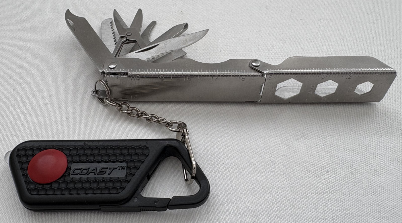 COAST MICRO TOOLBOX – Mutli Tool Knife Scissors File Bottle Opener Screwdriver