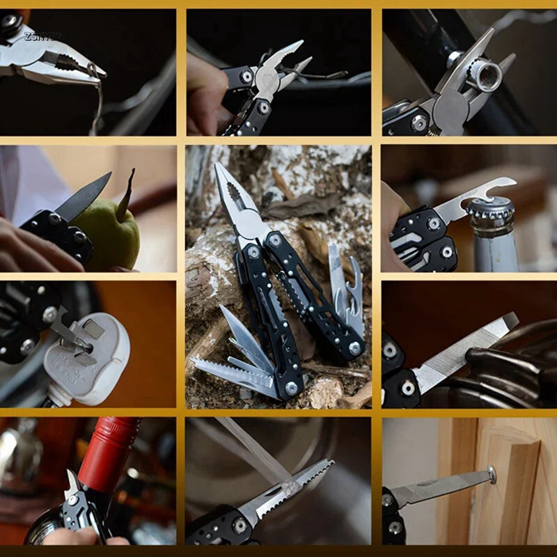 32 in 1 Multifunctional pliers Multi-Tool 21 Tools 12 Bit Kit Sheath Folding 🛠