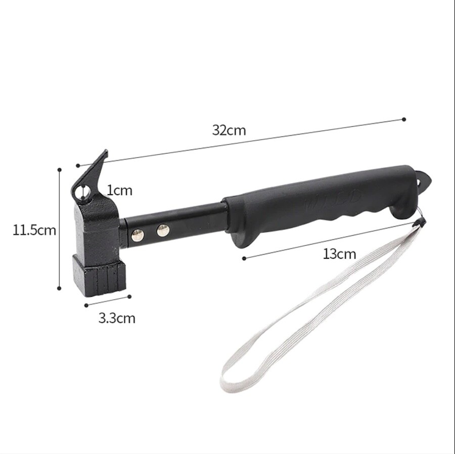 Heavy Duty Steel Multi Function Hammer Tool Camping Survival Tent Peg Puller