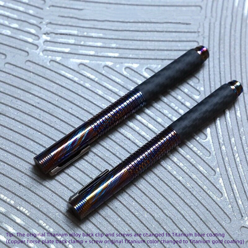 Titanium Alloy Damascus Pen Writing Pen EDC Pen Multi-functional Tools Pen Gifts