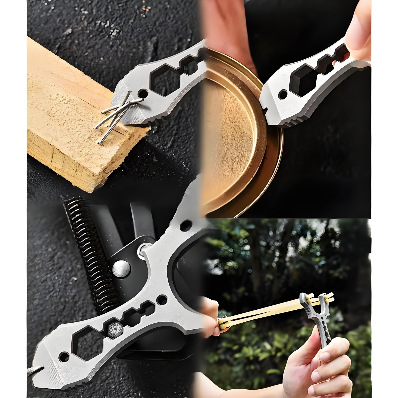 Titanium Alloy Slingshot EDC Multi Tool Outdoor Catapult Portable Lightweight