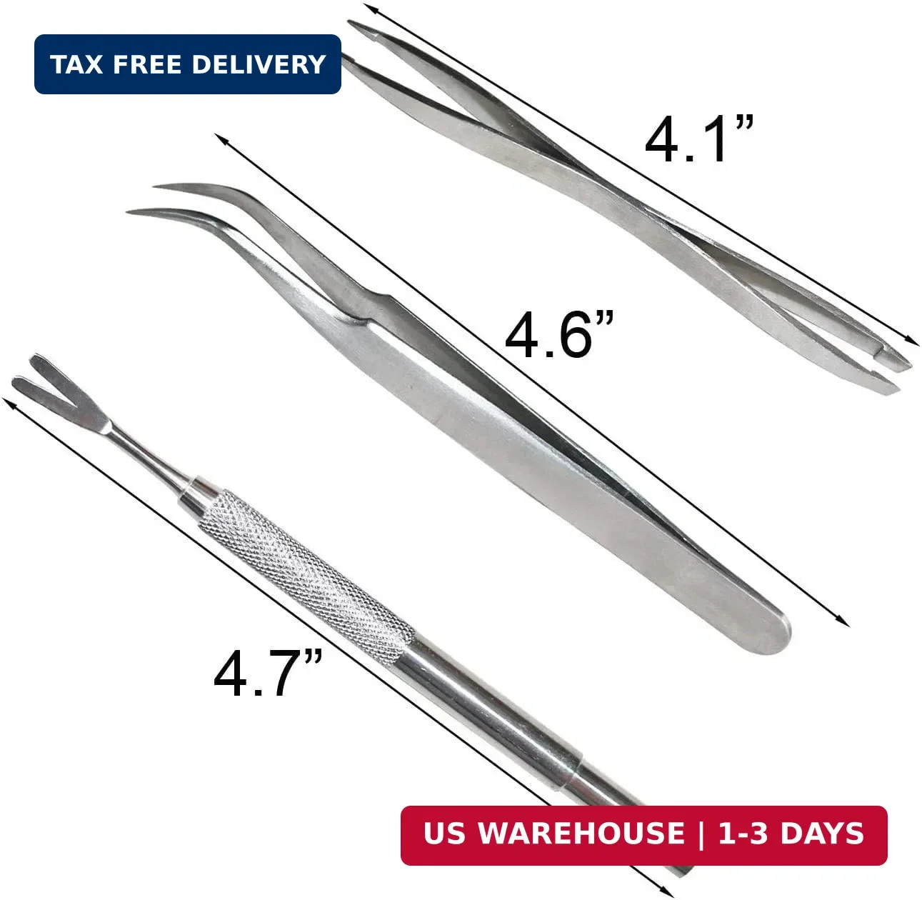 3 Pack Tick Remover Tool Set Stainless Steel Tick Remover Kit for Cats and Dogs