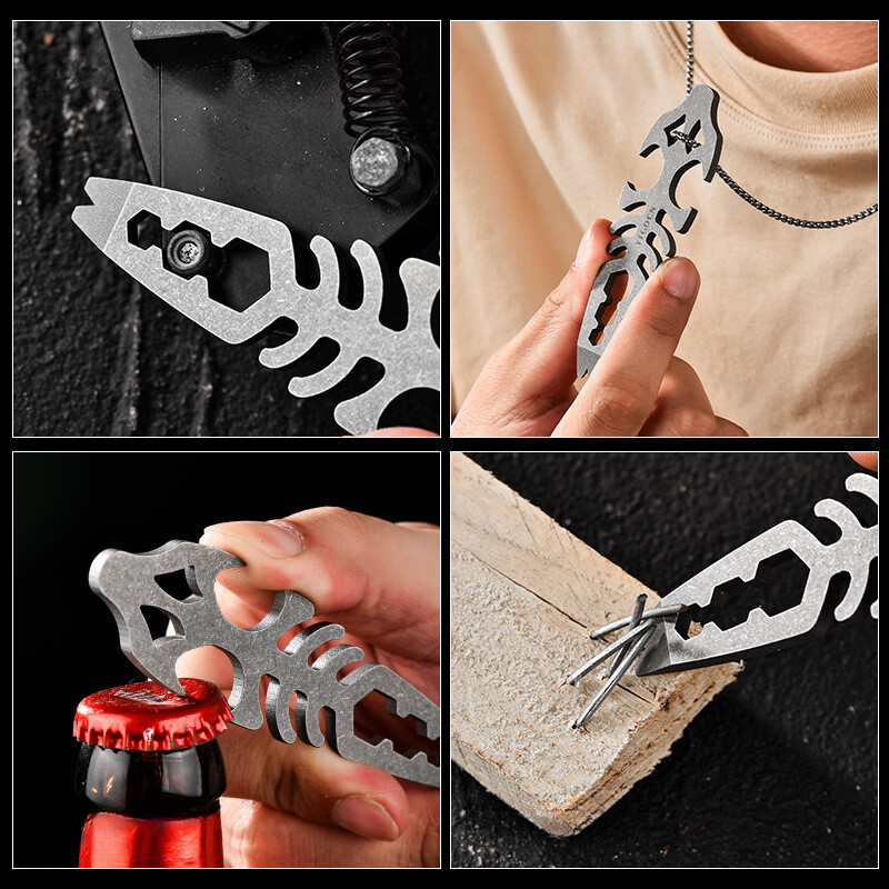 Titan Alloy Pocket Pry Bar Crowbar Portable Outdoor EDC Multi Tools